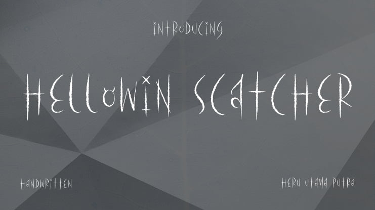 Hellowin Scatcher Font