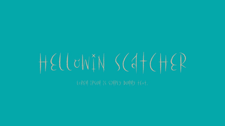 Hellowin Scatcher Font