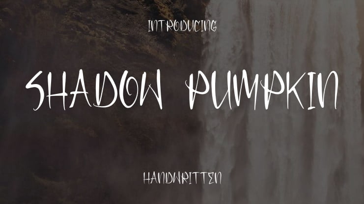 Shadow Pumpkin Font