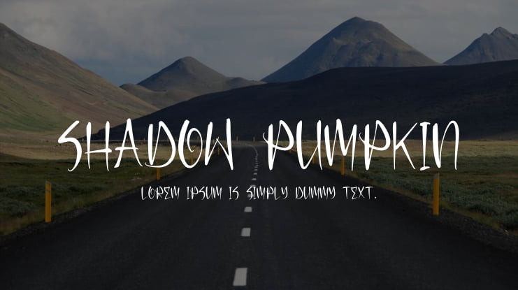 Shadow Pumpkin Font