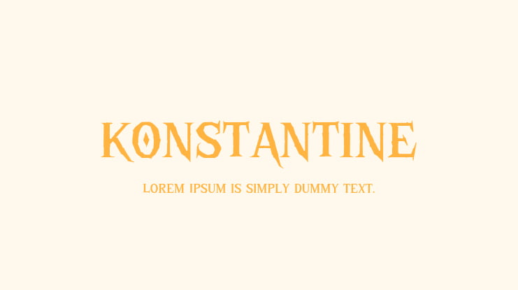 KONSTANTINE Font