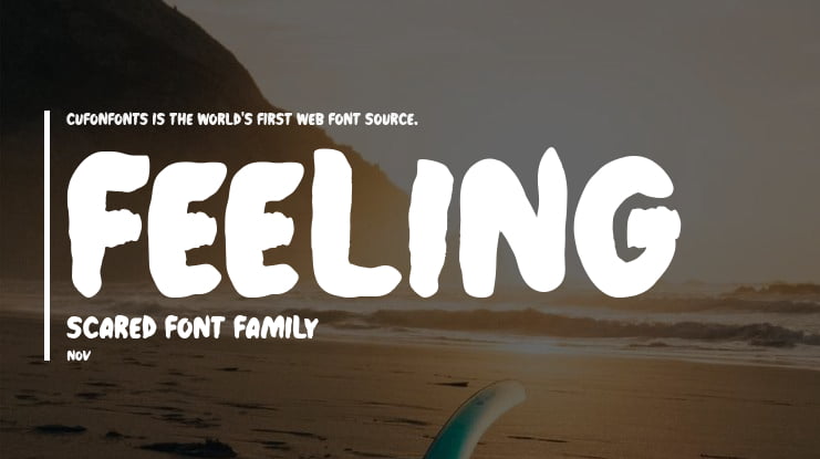 Feeling Scared Font