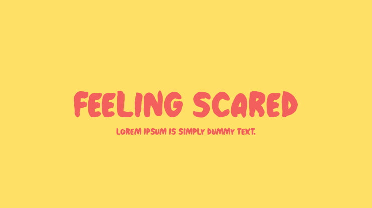 Feeling Scared Font