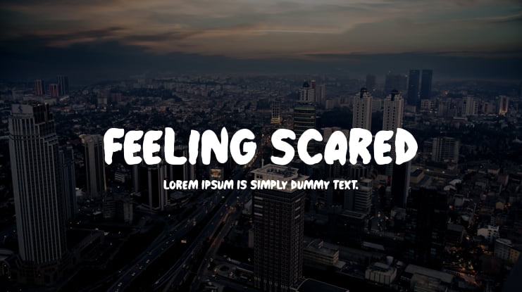 Feeling Scared Font