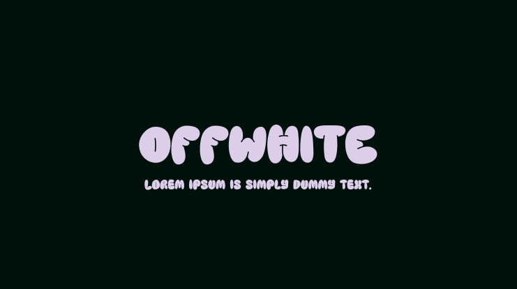 OFFWHITE Font