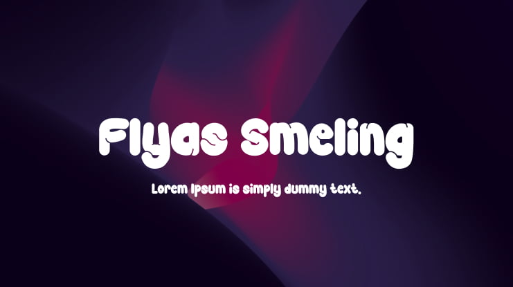 Flyas Smeling Font