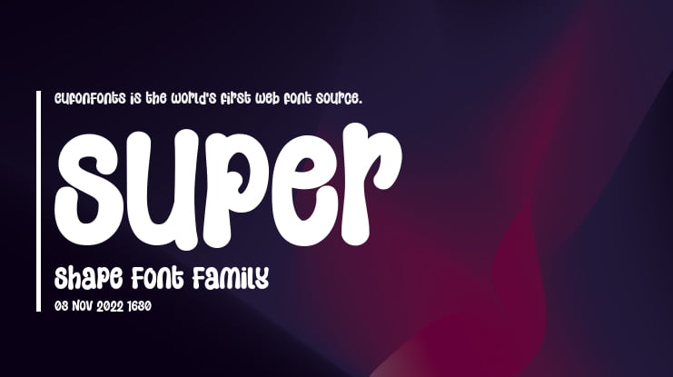 Super Shape Font