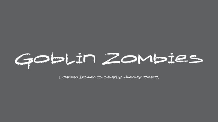 Goblin Zombies Font