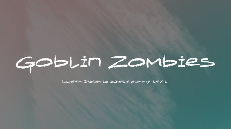 Goblin Zombies Font