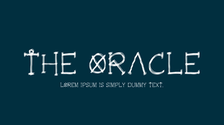 The Oracle Font