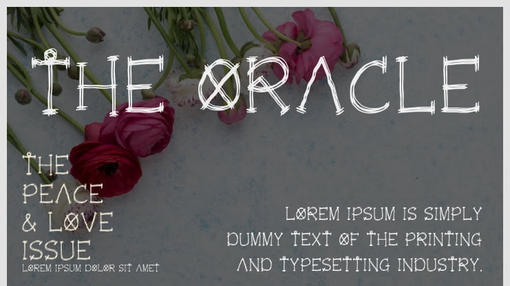 The Oracle Font