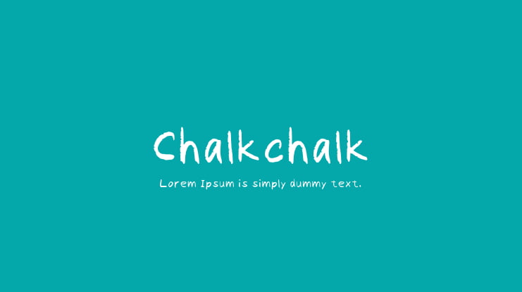 Chalkchalk Font