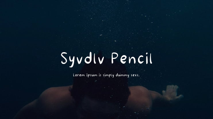 Syvdlv Pencil Font