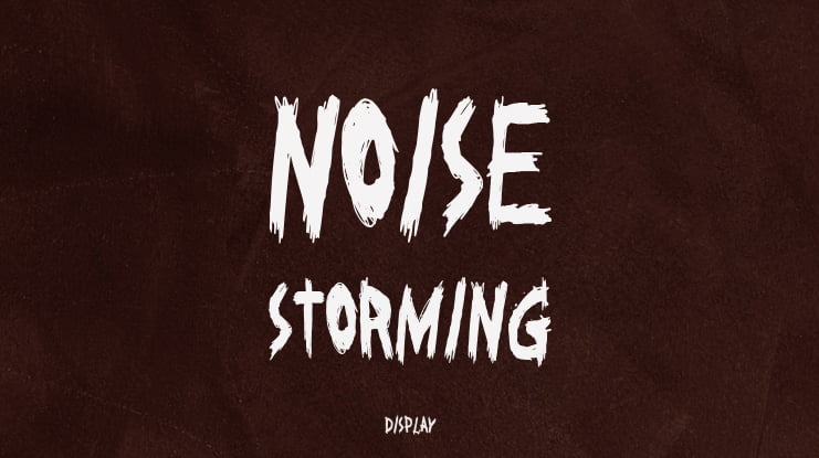 Noise Storming Font