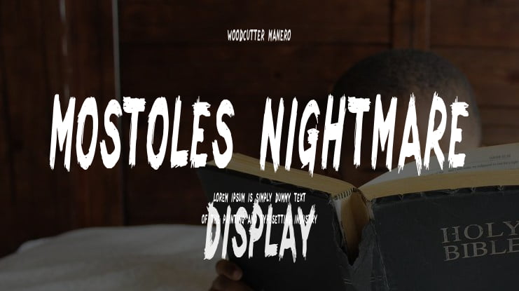 Mostoles Nightmare Font