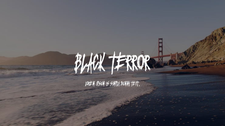 Black Terror Font