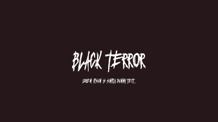 Black Terror Font