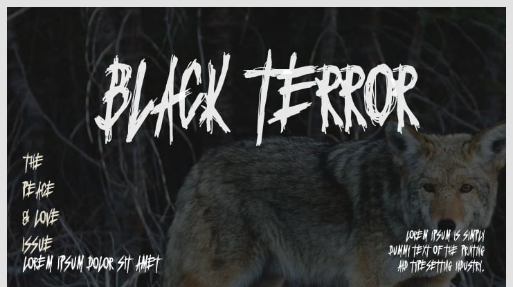 Black Terror Font