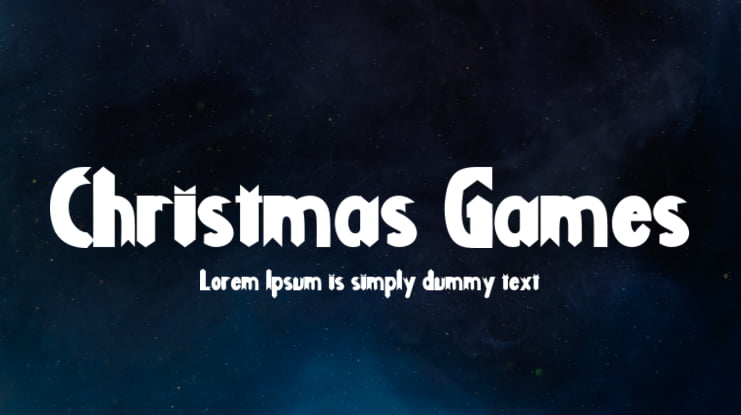 Christmas Games Font