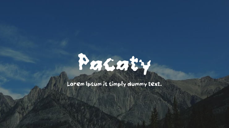 Pacaty Font