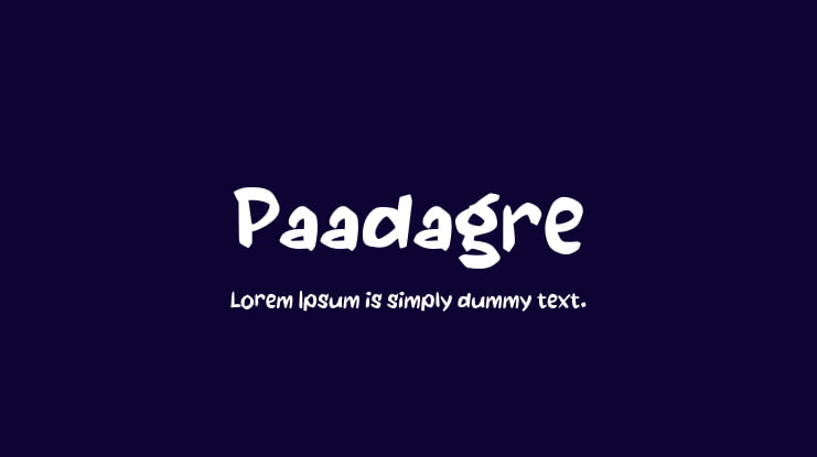 Paadagre Font