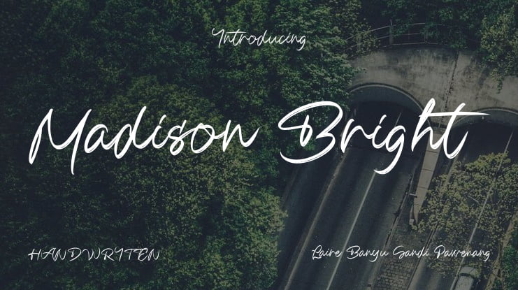 Madison Bright Font