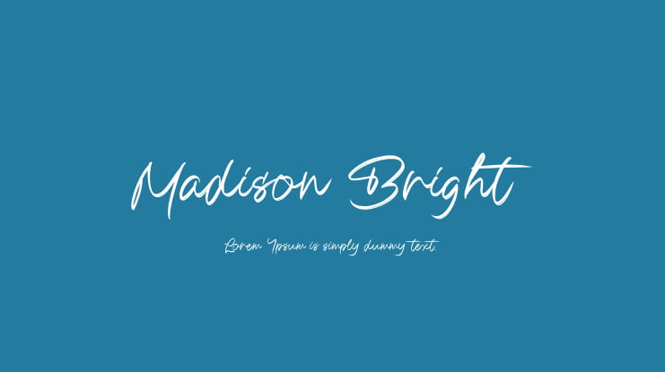 Madison Bright Font