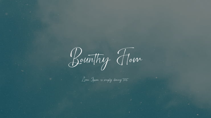 Bounthy Flow Font