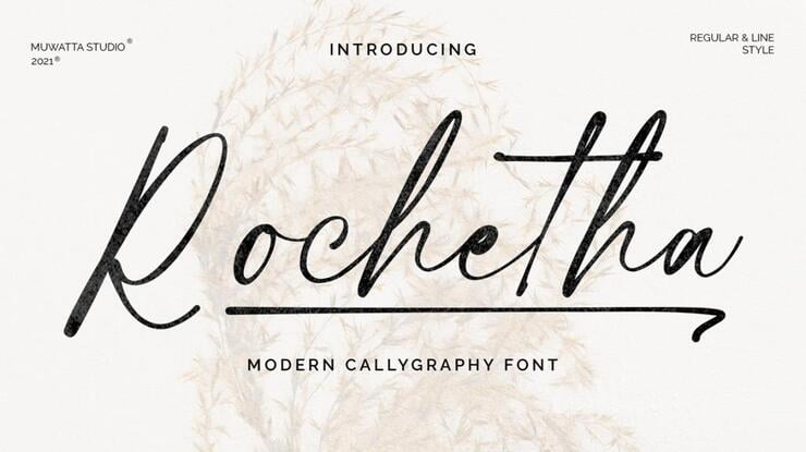 Rochetha Signature Font