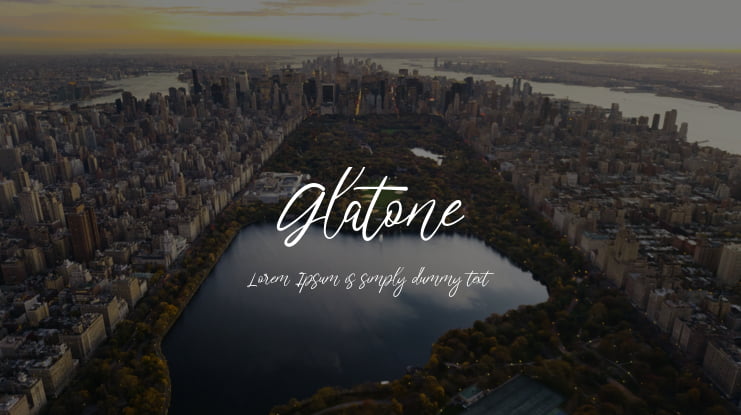 Glatone Font