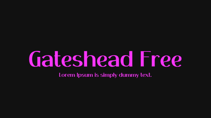 Gateshead Free Font