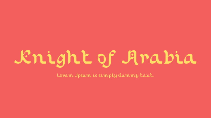 Knight of Arabia Font