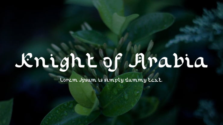 Knight of Arabia Font