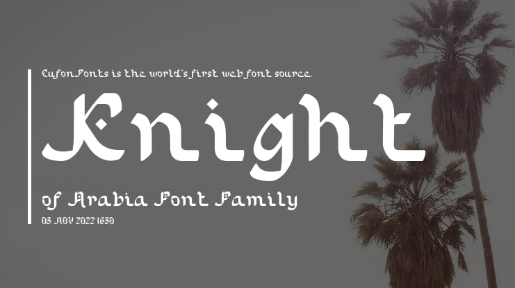 Knight of Arabia Font