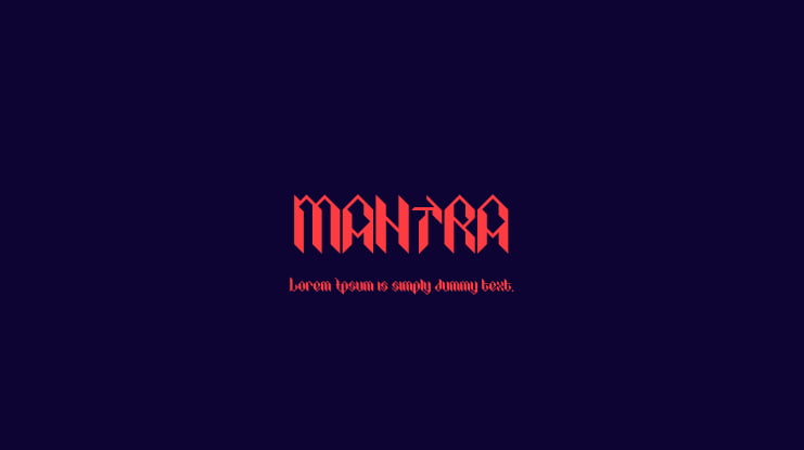 MANTRA Font