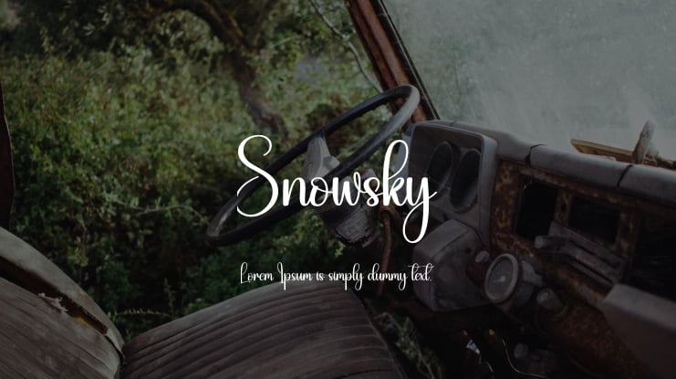 Snowsky Font