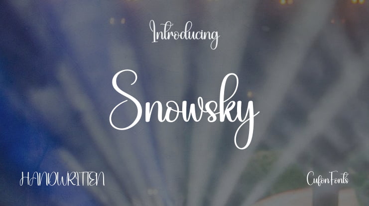 Snowsky Font