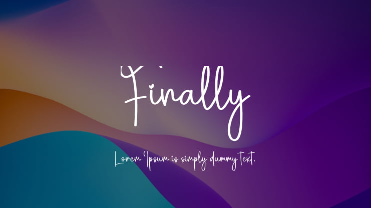 Finally Font