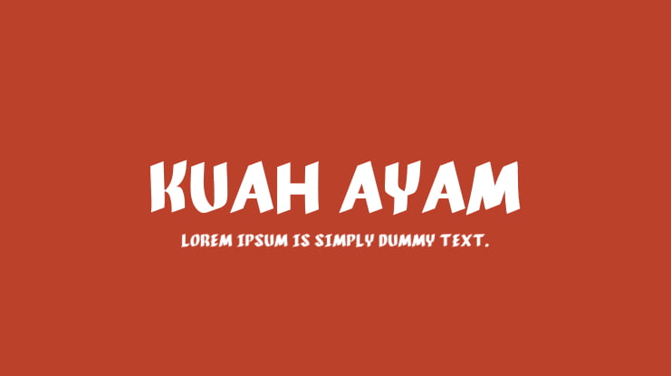 Kuah ayam Font