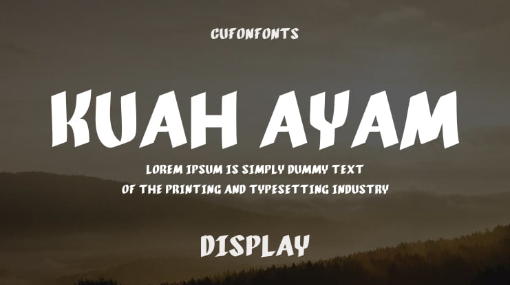 Kuah ayam Font