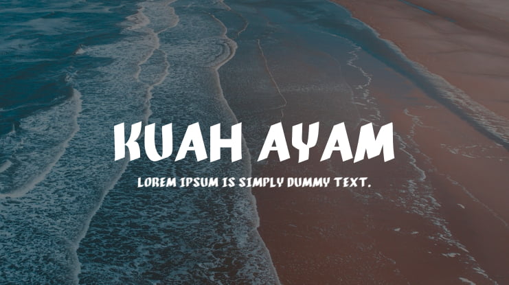 Kuah ayam Font