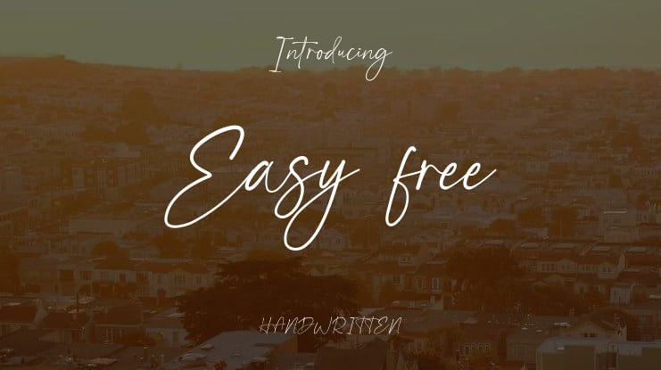 Easy-free Font