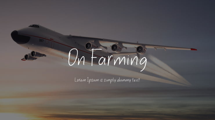 On Farming Font