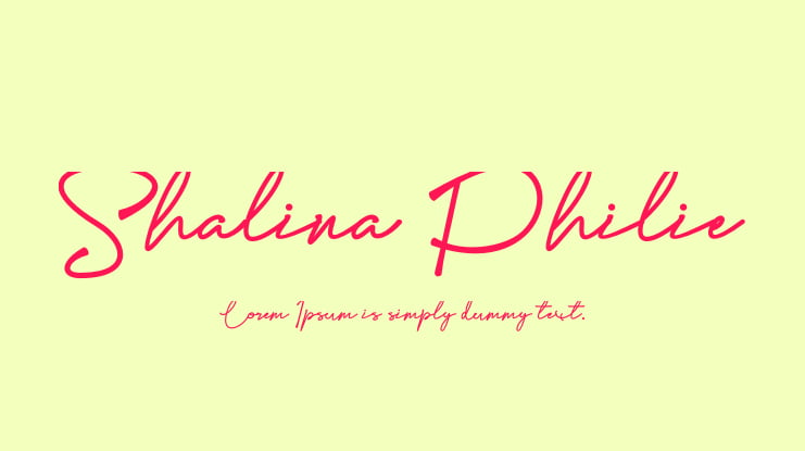 Shalina Philie Font