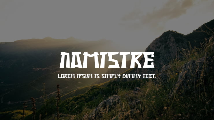 Namistre Font