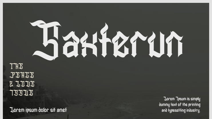 Saxterun Font