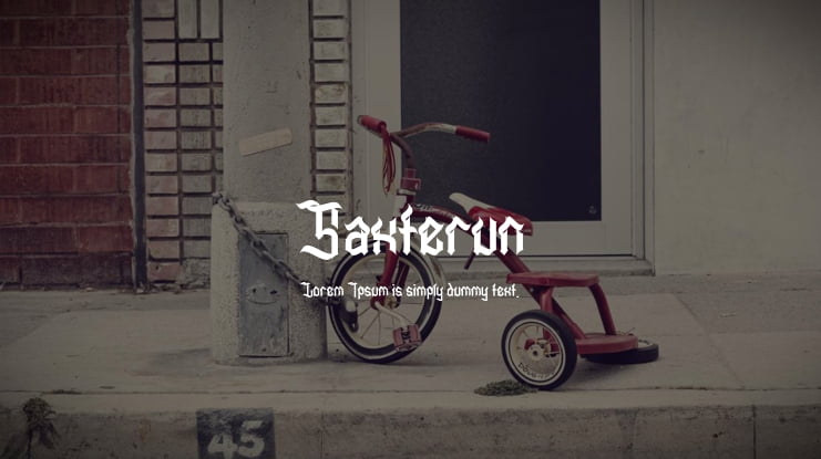 Saxterun Font