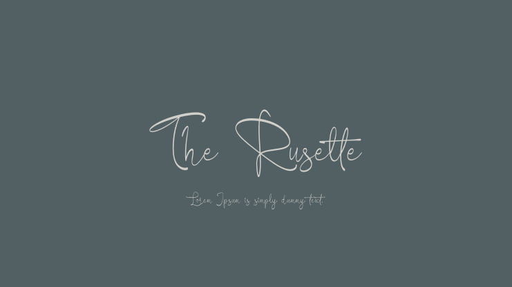 The Ruselte Font