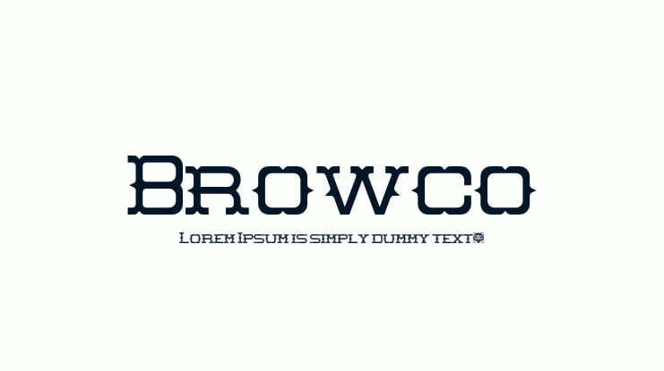 Browco Font