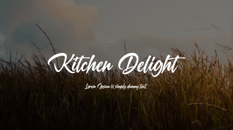 Kitchen Delight Font Family